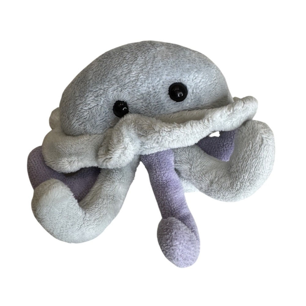 Rhode Island Novelty Jellyfish Plush Grey Purple Stuffed Animal Toy QC-048996